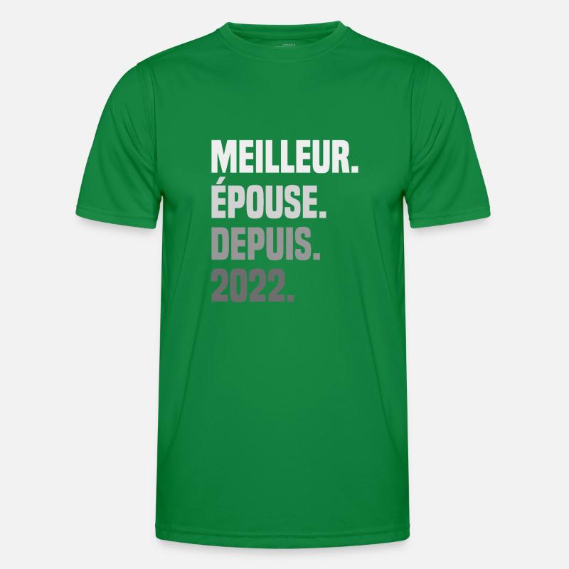 Beste Ehefrau seit 2022 Männer Funktions-T-Shirt