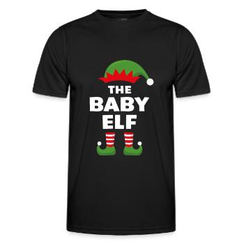 Le Bébé Elfe - T-shirt sport Homme - noir - Devant - AI Model Male 178 dark (178cm)