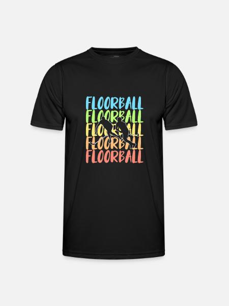 Floorball - T-shirt sport Homme - noir