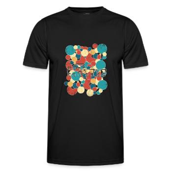 Train train train conducteurs de train - T-shirt sport Homme - noir - Devant - AI Model Male 178 dark (178cm)