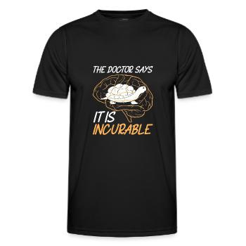 Turtle Turtle - Men's Functional T-Shirt - black - Front - AI Model Male 178 dark (178cm)
