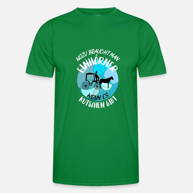 Kutscher Kutsche Pferdekutscher Kutschieren Männer Funktions-T-Shirt