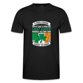 Ireland Irish Irish Flag Irish St Patricks Day - Men's Functional T-Shirt - black - Front - AI Model Male 178 dark (178cm)