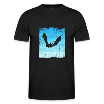 Chauves-souris - T-shirt sport Homme - noir - Devant - AI Model Male 178 dark (178cm)