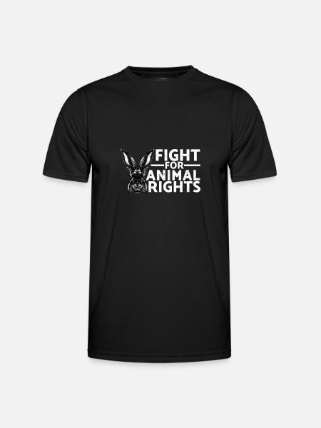 Lutte pour les droits des animaux Sauvetage des animaux Adoption - T-shirt sport Homme - noir