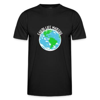 Naturschutz Klima Naturschützer Meer - Männer Funktions-T-Shirt - Schwarz - Vorne - AI Model Male 178 dark (178cm)