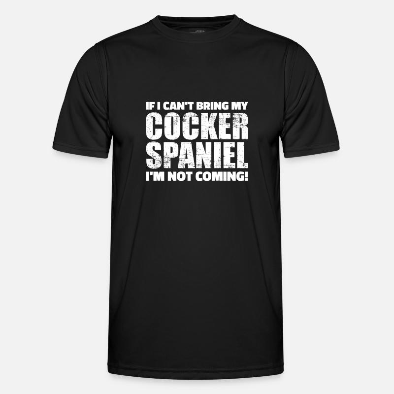 Cocker Spaniel - Männer Funktions-T-Shirt - Schwarz