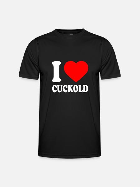I love cuckold - Men's Functional T-Shirt - black