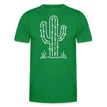 Kaktus - Männer Funktions-T-Shirt - Kelly Green - Vorne - AI Model Male 178 dark (178cm)