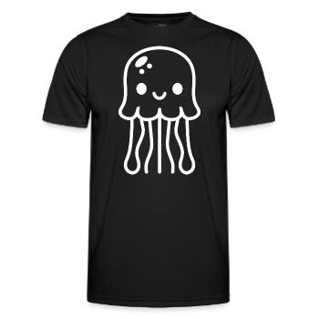 Jellyfish - Men's Functional T-Shirt - black - Front - AI Model Male 178 dark (178cm)