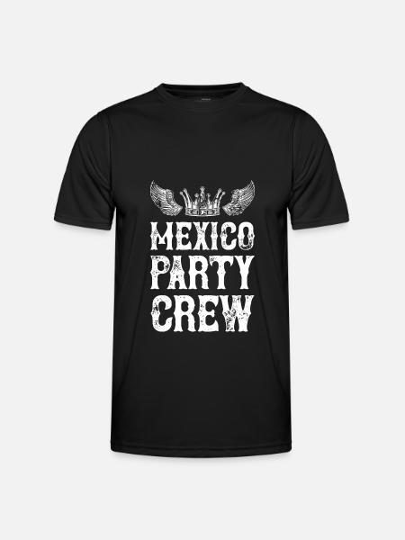 Mexico Party Vacation Crew - Men's Functional T-Shirt - black