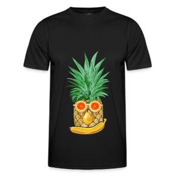 Sommer Früchte - Männer Funktions-T-Shirt - Schwarz - Vorne - AI Model Male 178 dark (178cm)