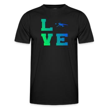 Volleyball Men's Volleyball Volleyball Volleyball - Men's Functional T-Shirt - black - Front - AI Model Male 178 dark (178cm)