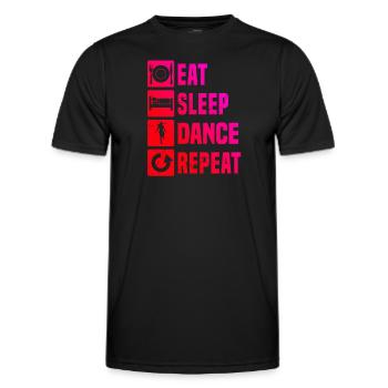 Shuffle Dance Shuffle Girl Shuffledancer pour femmes - T-shirt sport Homme - noir - Devant - AI Model Male 178 dark (178cm)