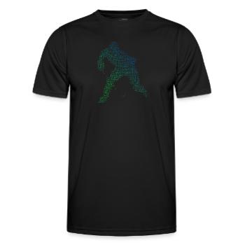 Eishockey Eishockey Spieler Damen Eishockey spiele - Männer Funktions-T-Shirt - Schwarz - Vorne - AI Model Male 178 dark (178cm)