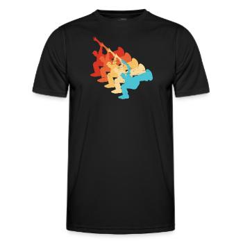 Bboy Breakdance Men Hiphop Break Dance - Men's Functional T-Shirt - black - Front - AI Model Male 178 dark (178cm)