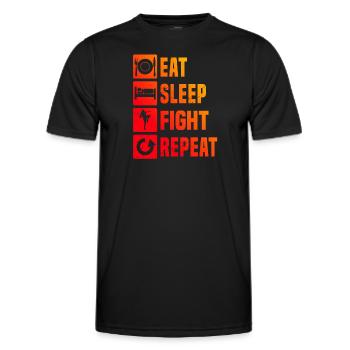 Femmes Muay Thai Boxe Thaï Thaï Boxe Thaï - T-shirt sport Homme - noir - Devant - AI Model Male 178 dark (178cm)