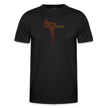 Muay Thai Thai Boxing Thai Boxing Women Thai Boxing - Men's Functional T-Shirt - black - Front - AI Model Male 178 dark (178cm)
