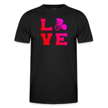 Roadbike Damen Rennradfahrer Rennradfahren - Männer Funktions-T-Shirt - Schwarz - Vorne - AI Model Male 178 dark (178cm)