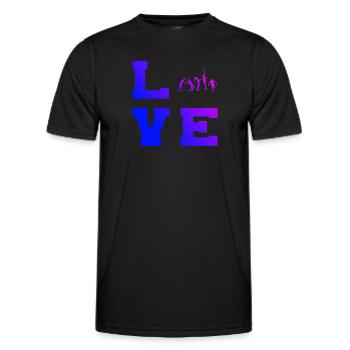 Tennis spielen Damen Herren Tennisspielen Tennis - Männer Funktions-T-Shirt - Schwarz - Vorne - AI Model Male 178 dark (178cm)