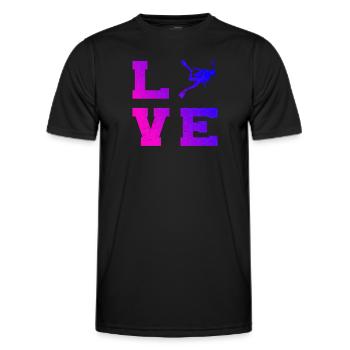 Plongeur Homme Plongeur Scuba Diver Diver - T-shirt sport Homme - noir - Devant - AI Model Male 178 dark (178cm)