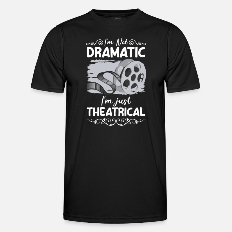 actress acting comedy nerd - Men's Functional T-Shirt - black