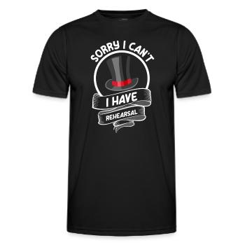 Schauspieler Schauspiel Sänger Drama Club - Männer Funktions-T-Shirt - Schwarz - Vorne - AI Model Male 178 dark (178cm)