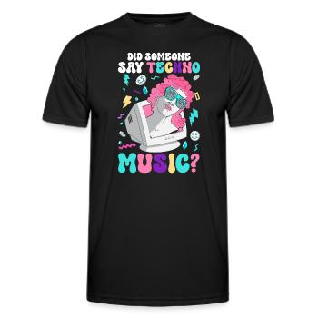 House, House, Music, Dancing, Disco - Men's Functional T-Shirt - black - Front - AI Model Male 178 dark (178cm)