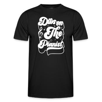 Musician Piano Player Melody - Men's Functional T-Shirt - black - Front - AI Model Male 178 dark (178cm)