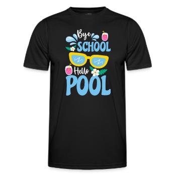 Pool Pool Party Recreation - Men's Functional T-Shirt - black - Front - AI Model Male 178 dark (178cm)