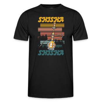 Sisha Dampf Chillig Orient - Männer Funktions-T-Shirt - Schwarz - Vorne - AI Model Male 178 dark (178cm)