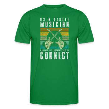 Musician Donation Concert - Men's Functional T-Shirt - kelly green - Front - AI Model Male 178 dark (178cm)