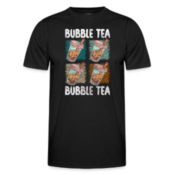 Bubble Tea Taïwan Sirop Rafraîchissement - T-shirt sport Homme - noir - Devant - AI Model Male 178 dark (178cm)