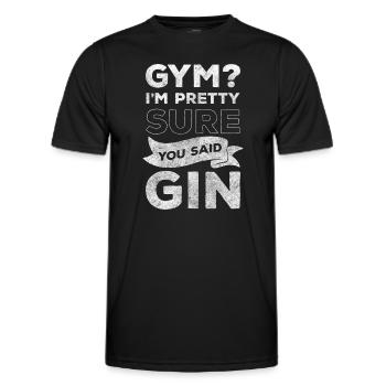 Drunkard Party Longsdrinks - Men's Functional T-Shirt - black - Front - AI Model Male 178 dark (178cm)