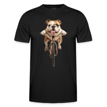 Bulldogge - Männer Funktions-T-Shirt - Schwarz - Vorne - AI Model Male 178 dark (178cm)