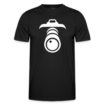 Photographie Movie Camera Fotograf - Männer Funktions-T-Shirt - Schwarz - Vorne - AI Model Male 178 dark (178cm)