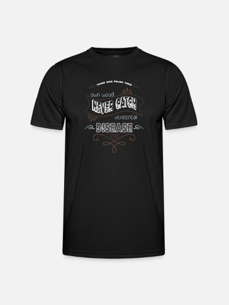 Apprentice Mason Chainsaw Carpenter - Men's Functional T-Shirt - black