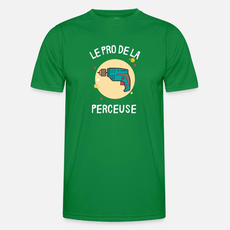 Pro de la perceuse T-shirt sport Homme