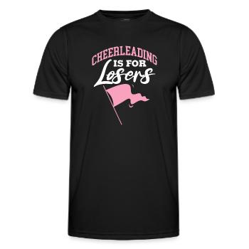 cheerleading is for losers Design for a dancer - Men's Functional T-Shirt - black - Front - AI Model Male 178 dark (178cm)