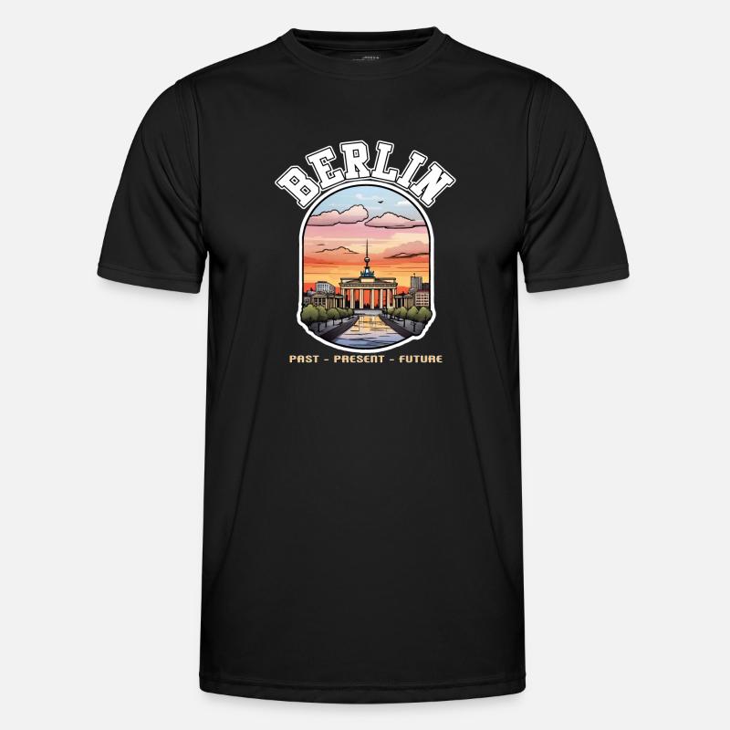 Berlin - Past, Present, Future - Men's Functional T-Shirt - black