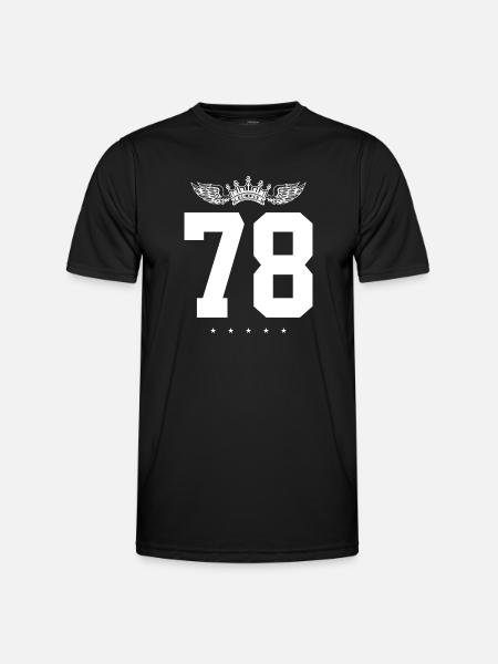 78 Number crown - Men's Functional T-Shirt - black