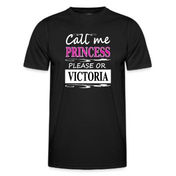 Je m’appelle Victoria, je m’appelle Victoria Gift Idea - T-shirt sport Homme - noir - Devant - AI Model Male 178 dark (178cm)