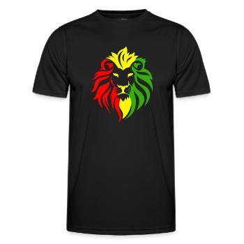 Reggae Musik jahman Black Music r&b Geschenkidee - Männer Funktions-T-Shirt - Schwarz - Vorne - AI Model Male 178 dark (178cm)