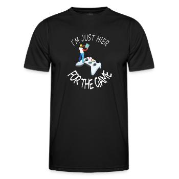 Gamer Game Computer Game PC Games Gift Idea - Men's Functional T-Shirt - black - Front - AI Model Male 178 dark (178cm)