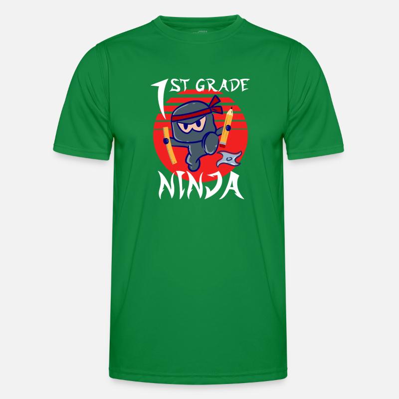 1st Grade Ninja School Beginner First Grader Men's Functional T-Shirt