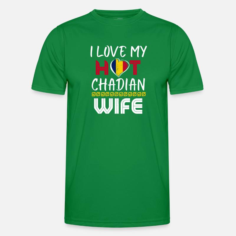 C’est drôle que j’aime mon mari tchadien chaud T-shirt sport Homme