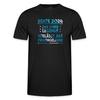 Retraite 2024 Légende Adieu Cadeau Adieu - T-shirt sport Homme - noir - Devant - AI Model Male 178 dark (178cm)