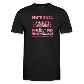 Retraite 2024 Retraité Adieu Cadeau Adieu - T-shirt sport Homme - noir - Devant - AI Model Male 178 dark (178cm)