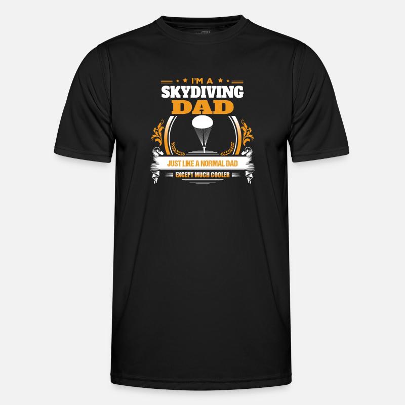 Himmelstauchen-Vati-Hemd-Geschenk-Idee - Männer Funktions-T-Shirt - Schwarz
