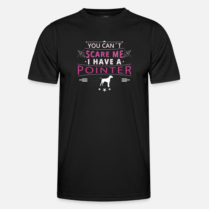 Pointer anglais Pointer peur - T-shirt sport Homme - noir